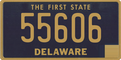 DE license plate 55606