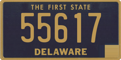 DE license plate 55617