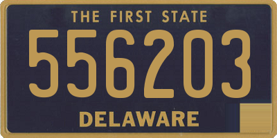 DE license plate 556203