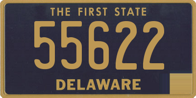 DE license plate 55622