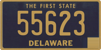 DE license plate 55623