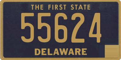 DE license plate 55624