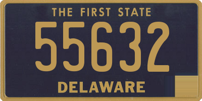 DE license plate 55632