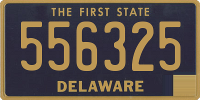 DE license plate 556325