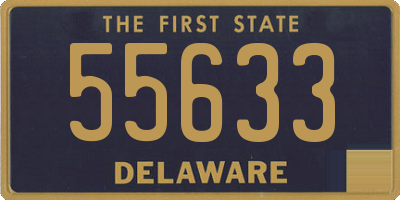 DE license plate 55633