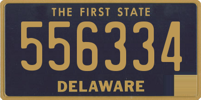 DE license plate 556334