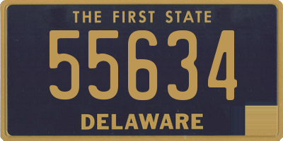 DE license plate 55634