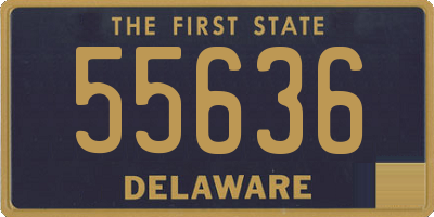 DE license plate 55636