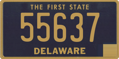 DE license plate 55637