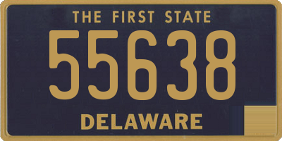 DE license plate 55638