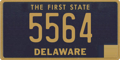 DE license plate 5564