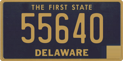 DE license plate 55640