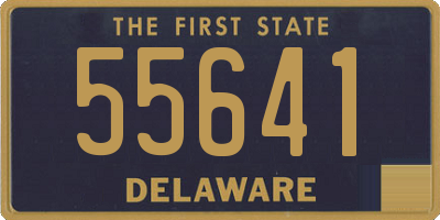 DE license plate 55641