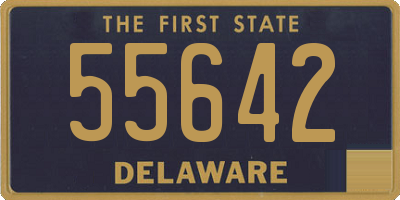 DE license plate 55642