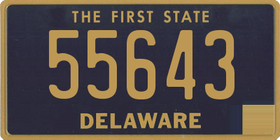 DE license plate 55643