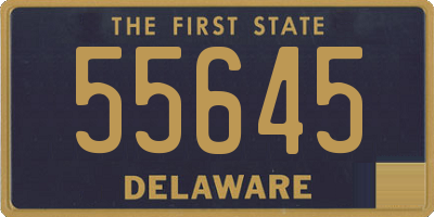 DE license plate 55645