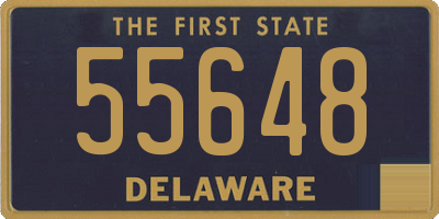 DE license plate 55648