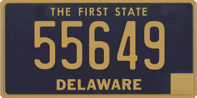 DE license plate 55649