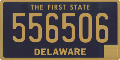 DE license plate 556506