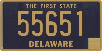 DE license plate 55651