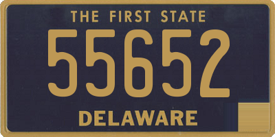 DE license plate 55652