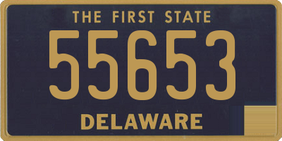 DE license plate 55653