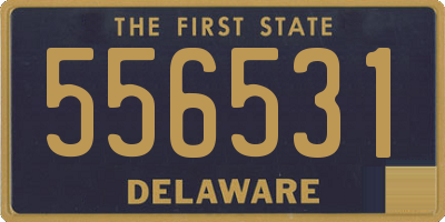 DE license plate 556531