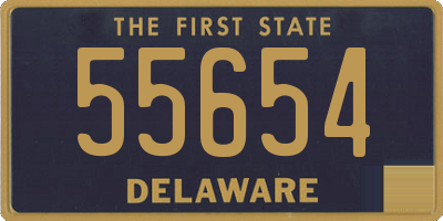 DE license plate 55654