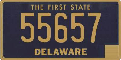 DE license plate 55657