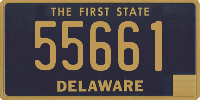 DE license plate 55661