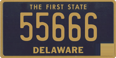 DE license plate 55666