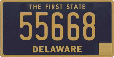 DE license plate 55668