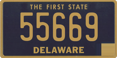 DE license plate 55669