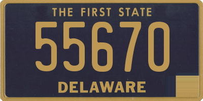 DE license plate 55670