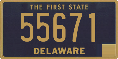 DE license plate 55671