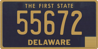 DE license plate 55672