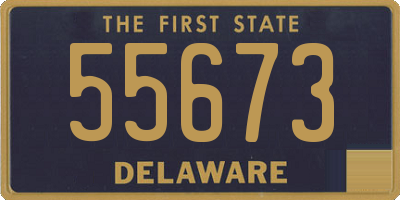 DE license plate 55673