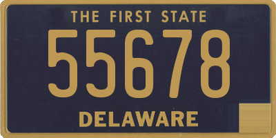 DE license plate 55678