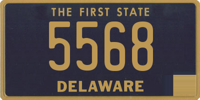 DE license plate 5568