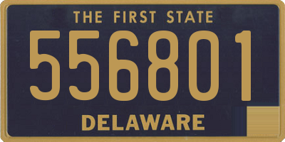 DE license plate 556801