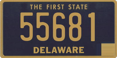 DE license plate 55681