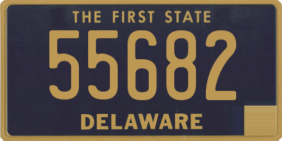 DE license plate 55682