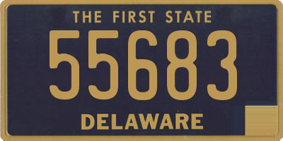 DE license plate 55683