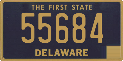 DE license plate 55684