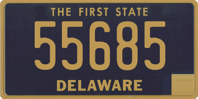 DE license plate 55685