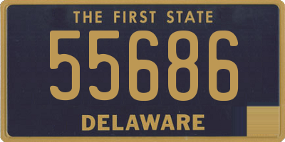 DE license plate 55686