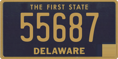 DE license plate 55687