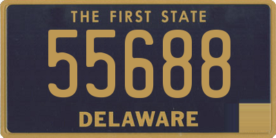 DE license plate 55688