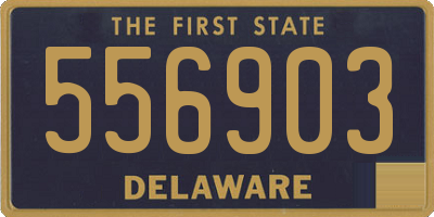 DE license plate 556903