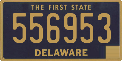 DE license plate 556953